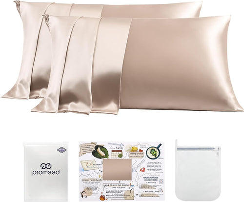 23 Momme 100% Mulberry Silk Pillowcase 2 Pack, Queen