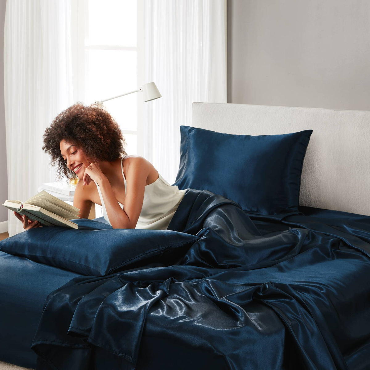Bedding Sets, Satin Luxury Sheet Set Full, Bed Sets, Comforter Sets,