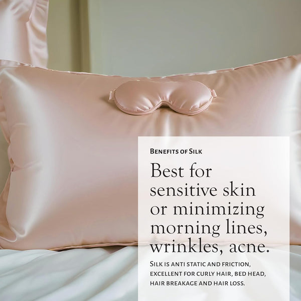 The Silk Sleep Gift Set – Eye Mask, Pillowcase & Scrunchie