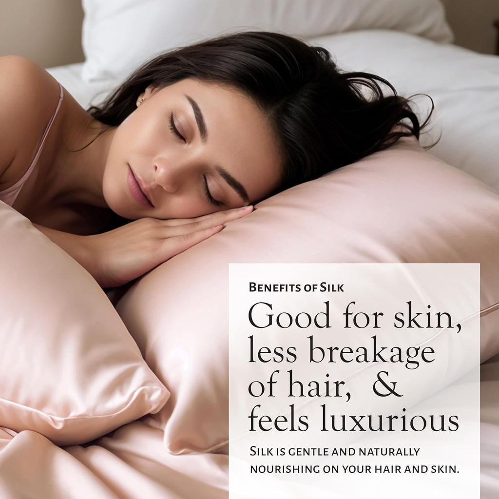 Mulberry Silk Gift Set — Eye Mask, Pillowcase & Scrunchie