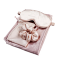 Mulberry Silk Gift Set — Eye Mask, Pillowcase & Scrunchie