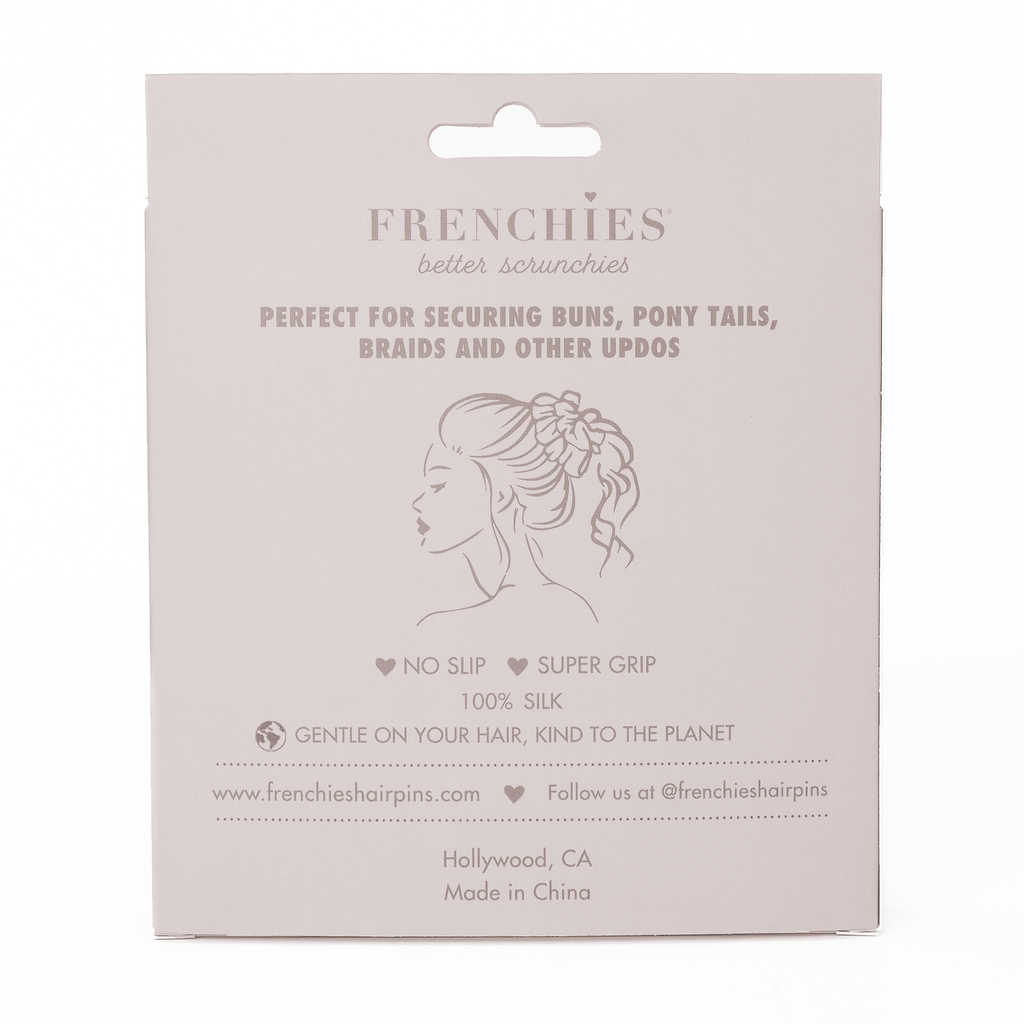 Frenchies 100% Silk Large Pink Scrunchie