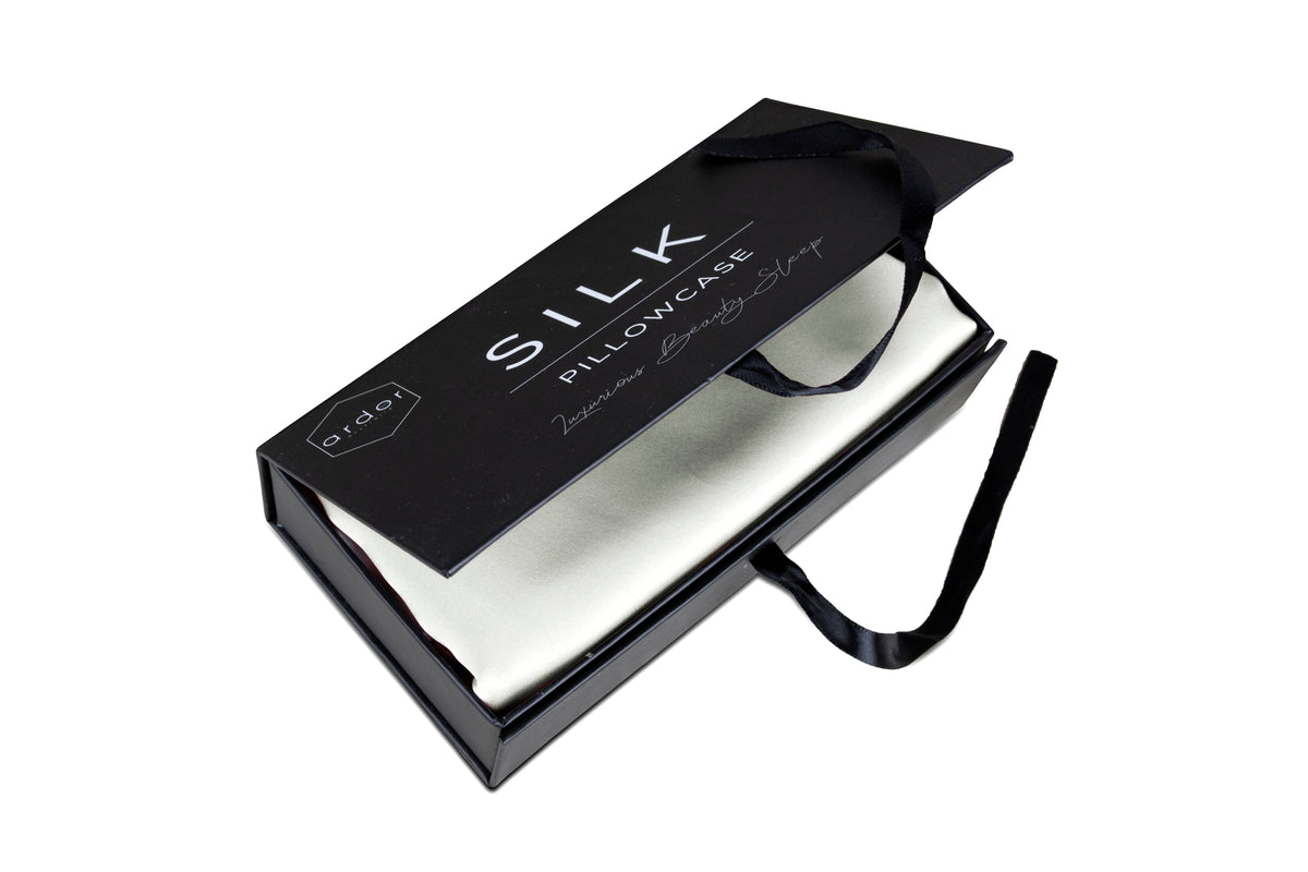 Mulberry Silk Pillowcase – Silver