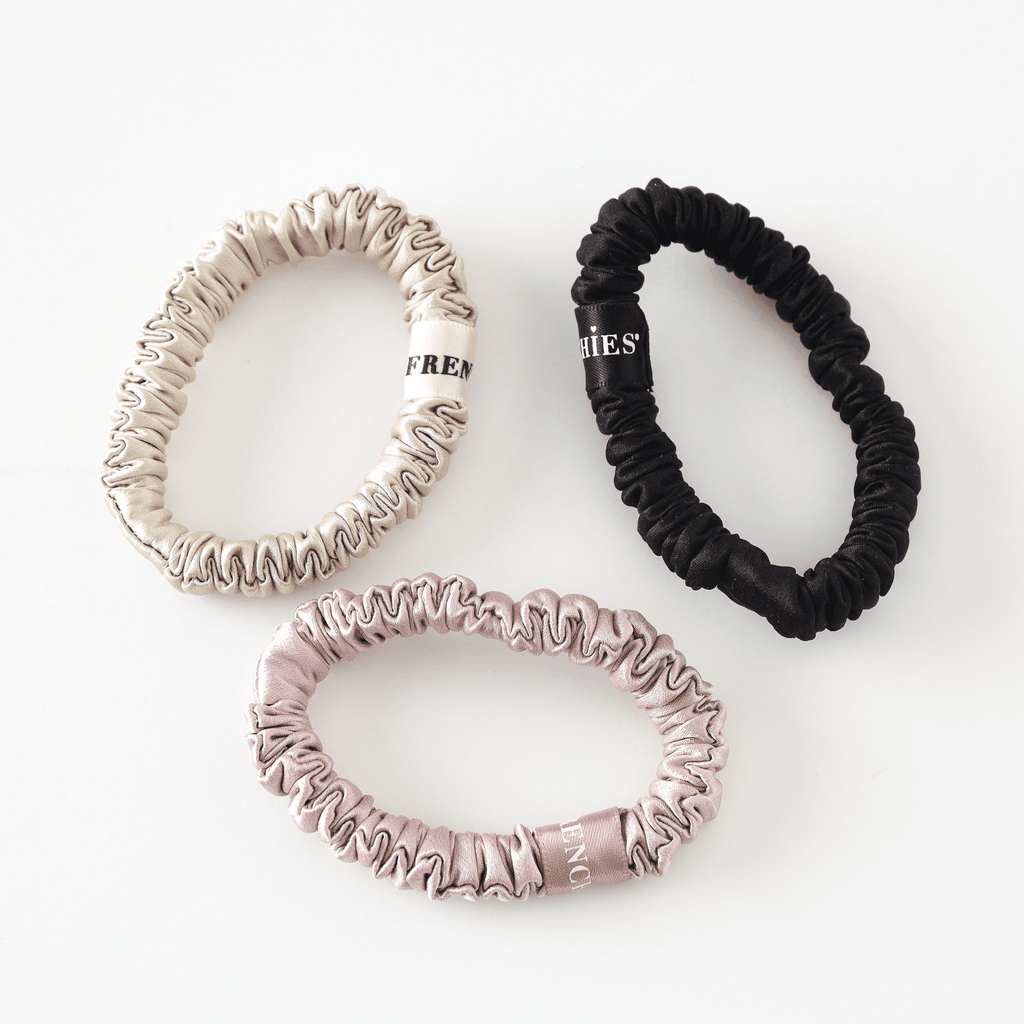 Frenchies 100% Silk Skinny Scrunchies