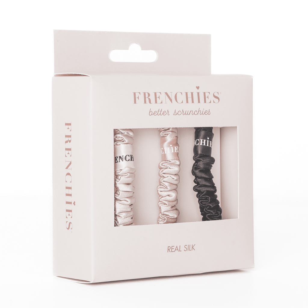 Frenchies 100% Silk Skinny Scrunchies