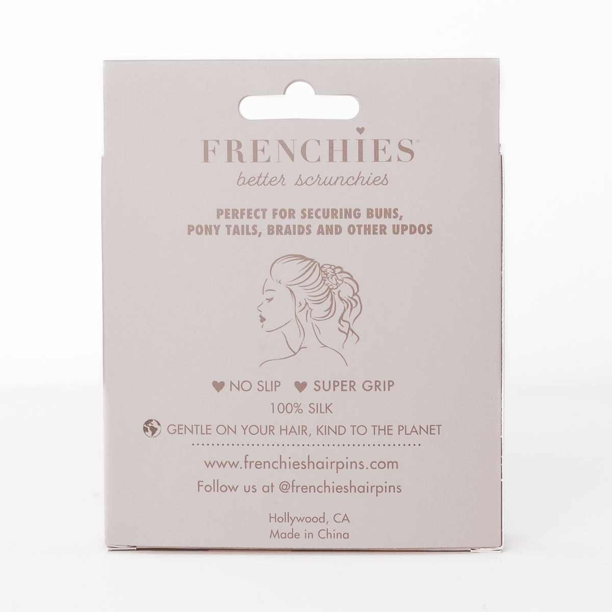 Frenchies 100% Silk Skinny Scrunchies